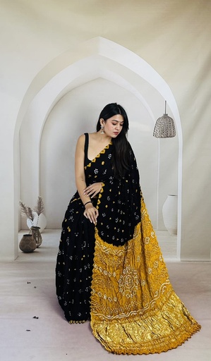 [SAZB8250] Bandhani Modal Sarees 5028 