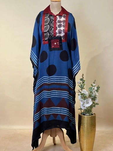 [KARH3950] Ajrakh Modal Kaftans 4803