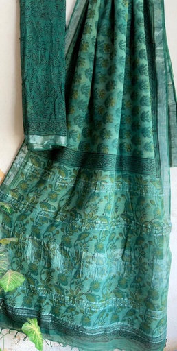 [SACH2750] Linen Cotton Saree 5012
