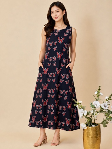 Ajrakh Cotton Kurti 5054 