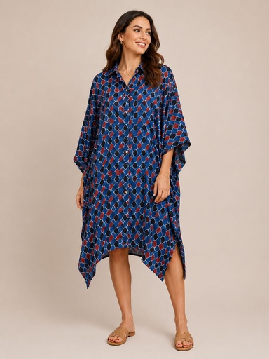 Ajrakh Modal Shirt Kaftans 5015