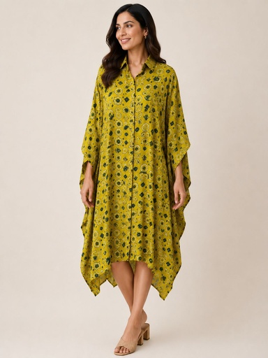 Ajrakh Modal Shirt Kaftans 5015