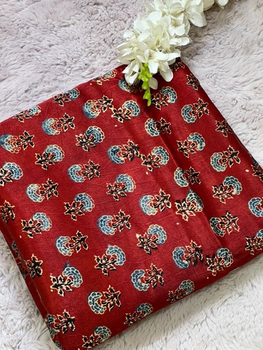 [CFVK820] Ajrakh Mashru Fabric 4215