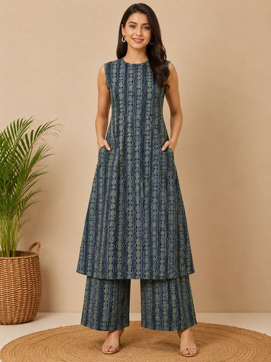 Ajrakh Cotton Coord Sets 5028  