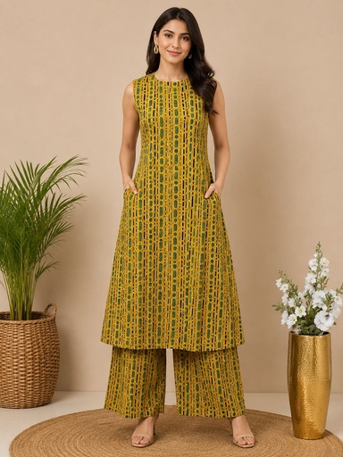 Ajrakh Cotton Coord Sets 5028  