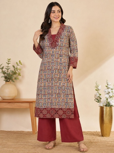 Kalamkari Cotton Coord Sets 5028