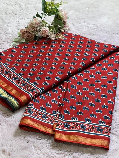 [SASH1950] Zari border Cotton Sarees 5013