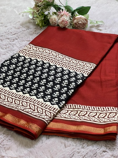[SASH1950] Zari border Cotton Sarees 5013