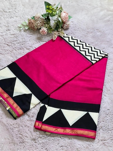 [SASH1950] Zari border Cotton Sarees 5013