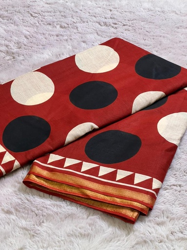 [SASH1950] Zari border Cotton Sarees 5013