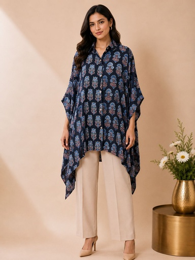 Ajrakh Modal Shirt Kaftans 5015 