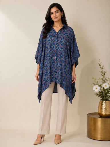 Ajrakh Modal Shirt Kaftans 5015 