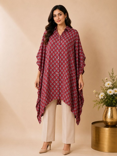 Ajrakh Modal Shirt Kaftans 5015 