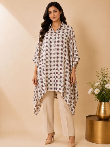 [KARH2450] Ajrakh Modal Shirt Kaftans 5015 