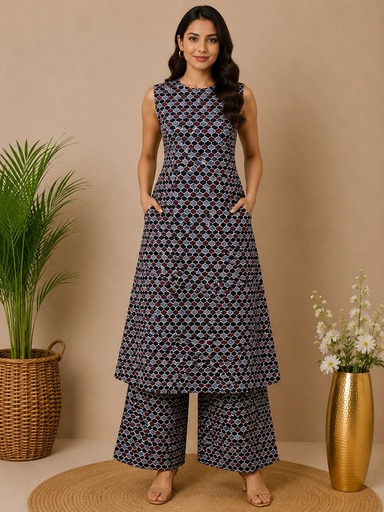 Ajrakh Cotton Coord Sets 5028