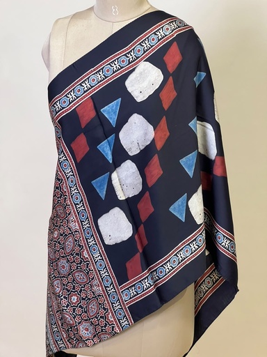 [STMT1450] Ajrakh Modal Stoles 5071