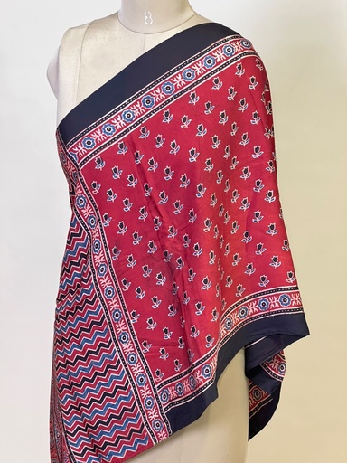 [STMT1450] Ajrakh Modal Stoles 5071