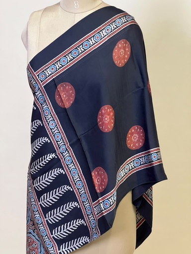 [STMT1450] Ajrakh Modal Stoles 5071