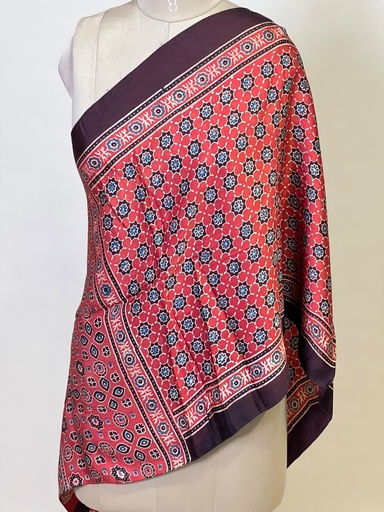[STMT1450] Ajrakh Modal Stoles 5071