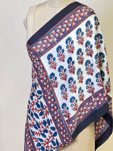 [STMT1450] Ajrakh Modal Stoles 5071