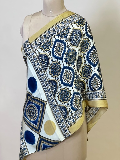 [STMT1450] Ajrakh Modal Stoles 5071