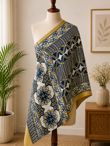[STMT1450] Ajrakh Modal Stoles 5071