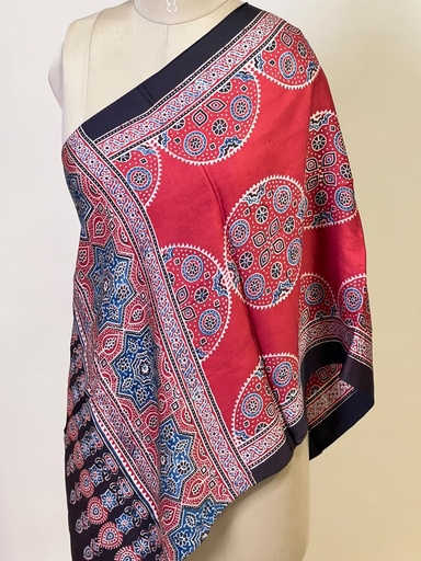 [STMT1450] Ajrakh Modal Stoles 5071