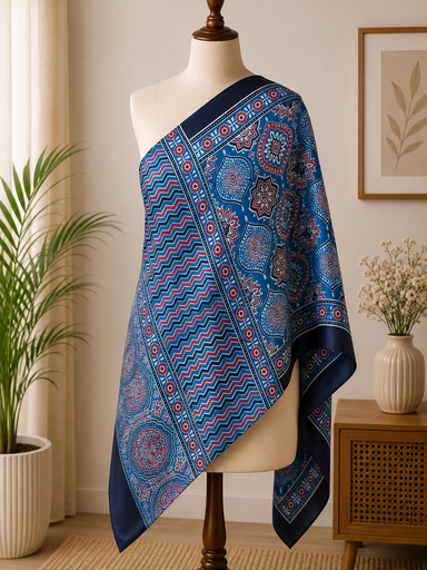 [STMT1450] Ajrakh Modal Stoles 5071