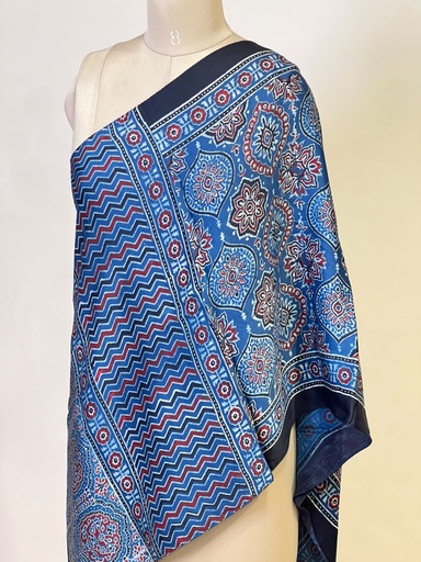 [STMT1450] Ajrakh Modal Stoles 5071