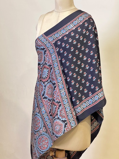 [STMT1450] Ajrakh Modal Stoles 5071