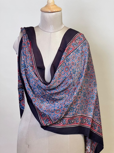 [STMT1450] Ajrakh Modal Stoles 5071