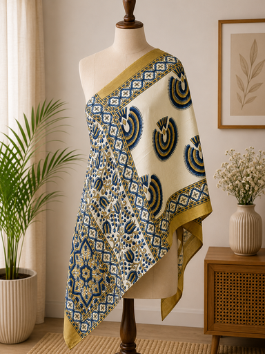 [STMT1450] Ajrakh Modal Stoles 5071