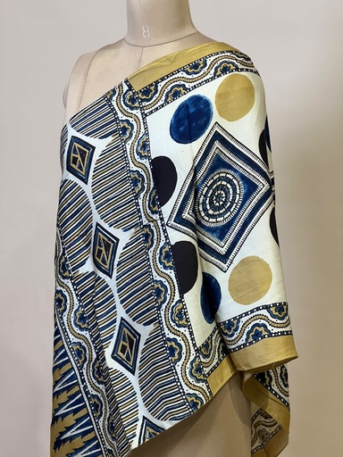 [STMT1450] Ajrakh Modal Stoles 5071