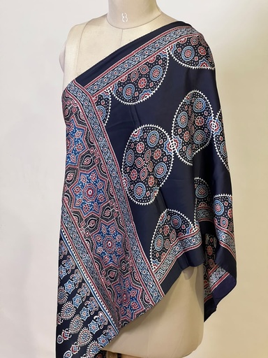 [STMT1450] Ajrakh Modal Stoles 5071