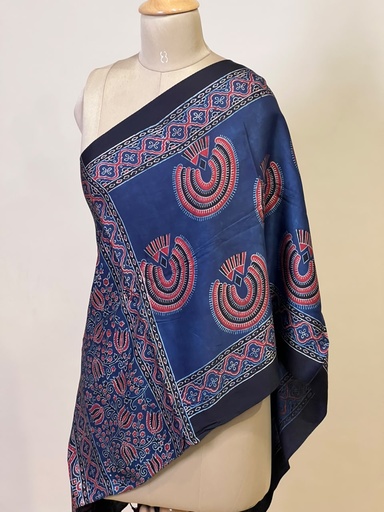 [STMT1450] Ajrakh Modal Stoles 5071