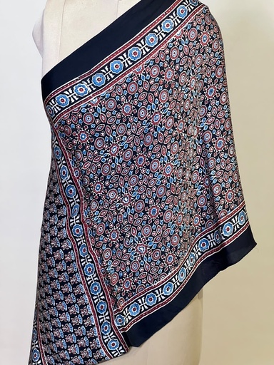 [STMT1450] Ajrakh Modal Stoles 5071