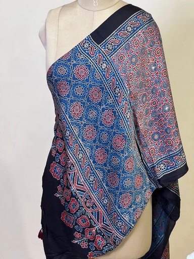 [STMT1450] Ajrakh Modal Stoles 5071