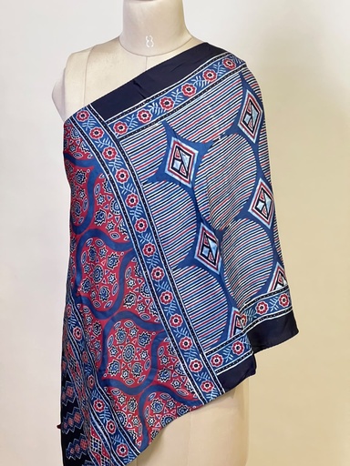 [STMT1450] Ajrakh Modal Stoles 5071