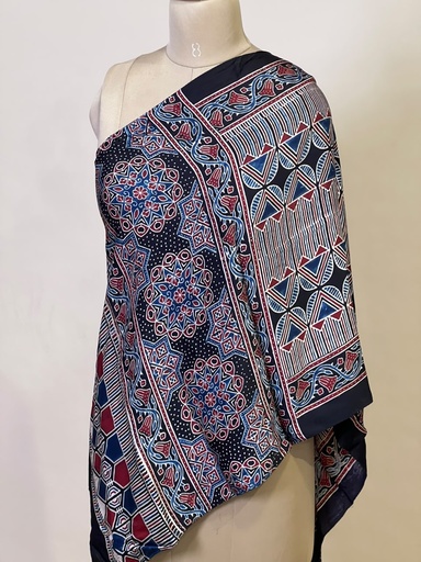 [STMT1450] Ajrakh Modal Stoles 5071