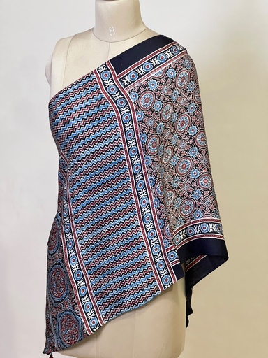 [STMT1450] Ajrakh Modal Stoles 5071