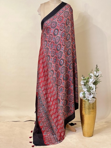 [DUMT2190] Ajrakh Modal Dupatta 5072