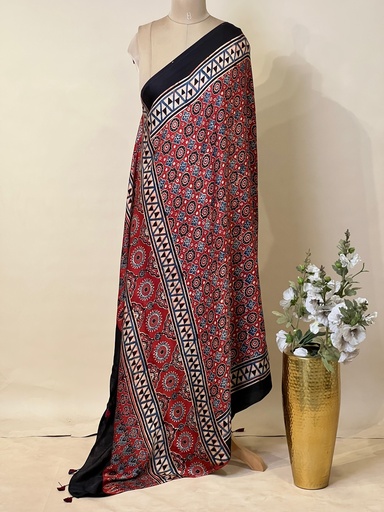 [DUMT2190] Ajrakh Modal Dupatta 5072