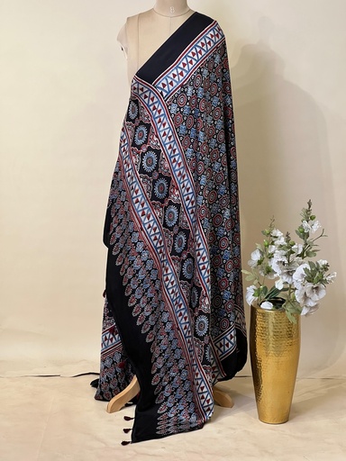 [DUMT2190] Ajrakh Modal Dupatta 5072