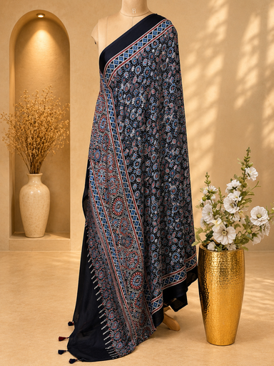 [DUMT2190] Ajrakh Modal Dupatta 5072