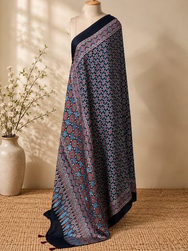 [DUMT2190] Ajrakh Modal Dupatta 5072