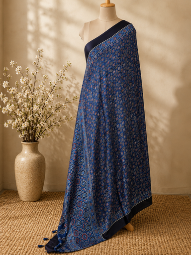 [DUMT2190] Ajrakh Modal Dupatta 5072