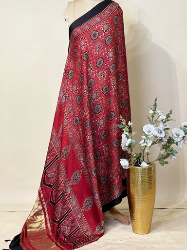 [DUMT2790] Ajrakh Modal Dupatta 5072