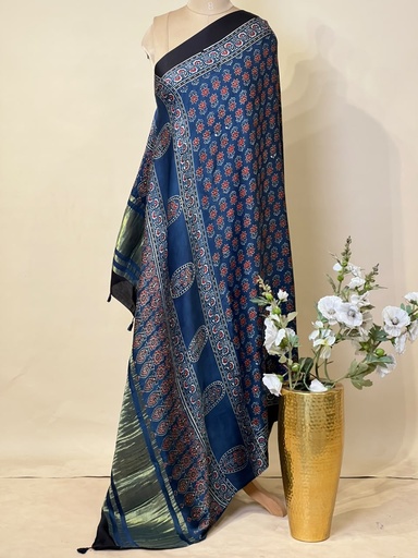 [DUMT2790] Ajrakh Modal Dupatta 5072
