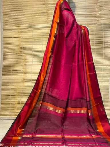 [SAPW6950] Handloom Maheshwari Silk Sarees 5028
