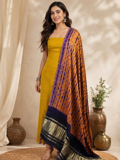 [SUMT5950] Ajrakh Modal Shibori Suit 5012